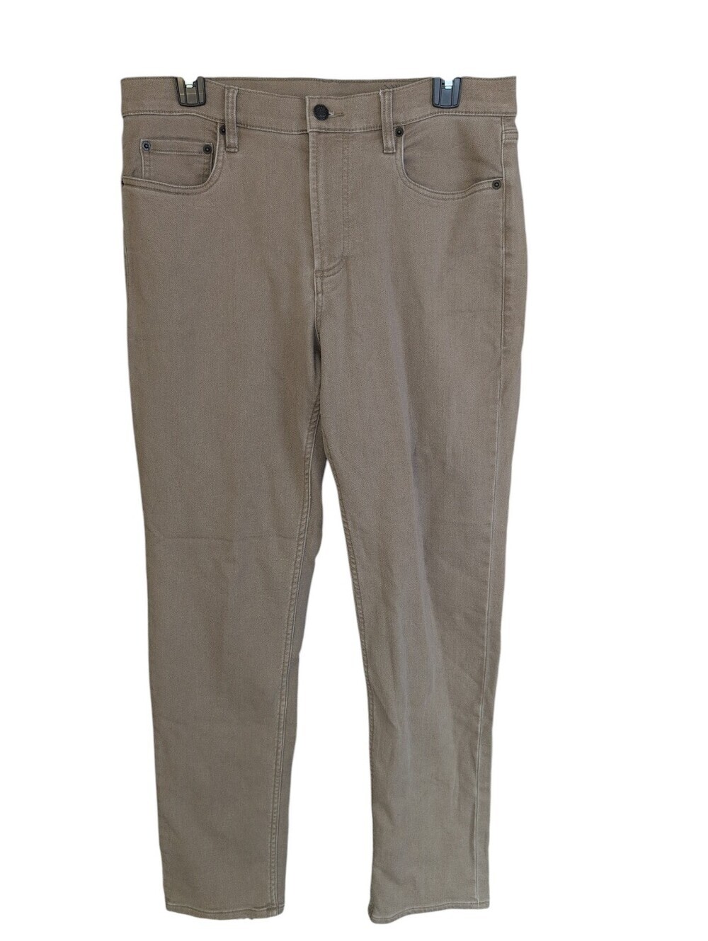 Faherty Stretch Terry 5-Pocket Athletic Fit Pant - Desert Khaki - Picture 4 of 6